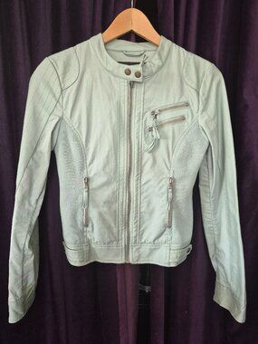 Blanc Noir vegan leather jacket